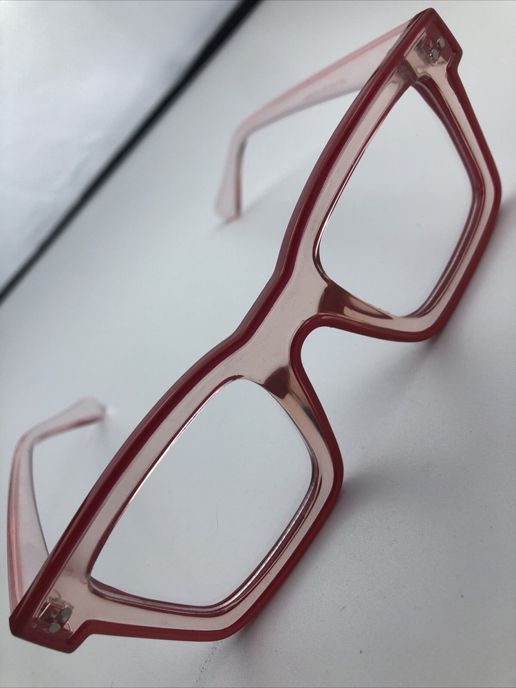 Glasses Blue Light Blocking Red Clear eyeglasses