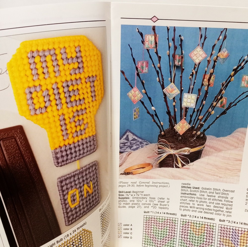 Plastic Canvas Corner Magazine May 1992 25 Projects Welcome Spring Easter Bunny