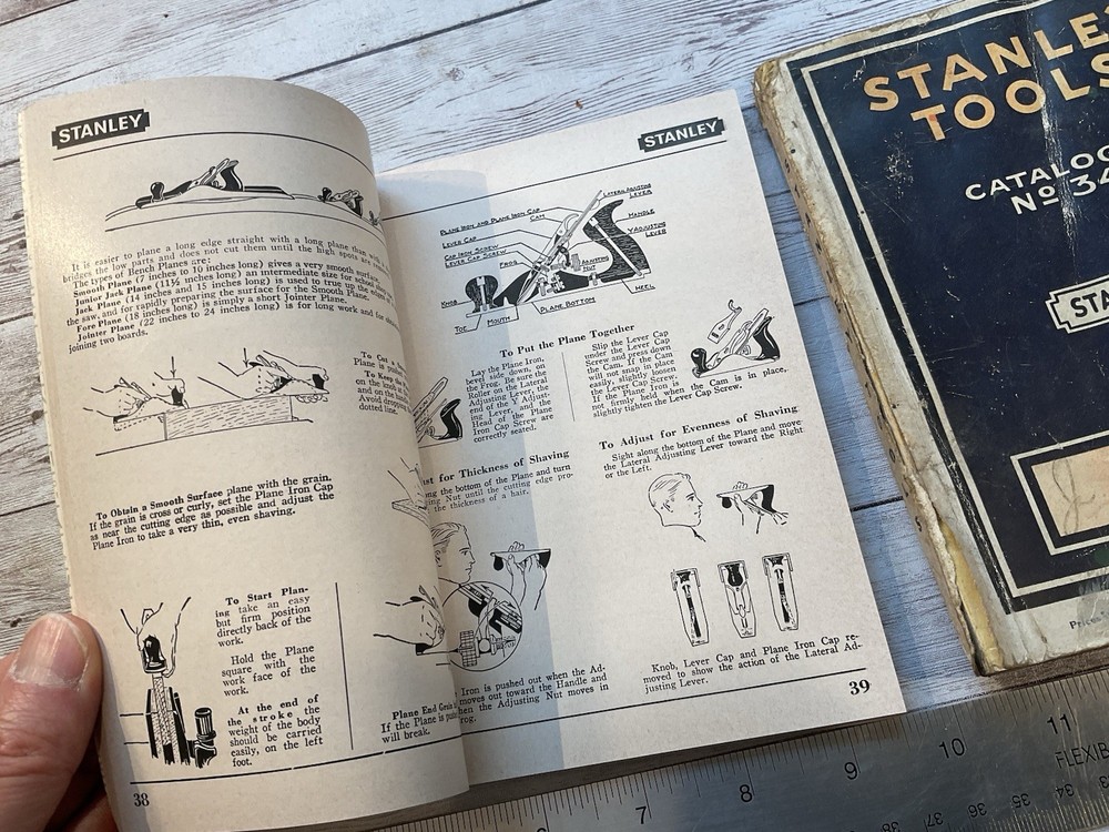 ORIGINAL 1941 AND 1958 STANLEY TOOLS CATALOG PAIR