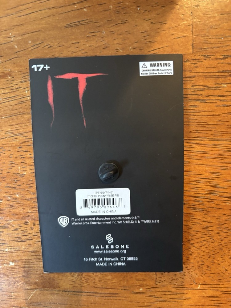 IT Pennywise Limited Edition Pin #6 NEW