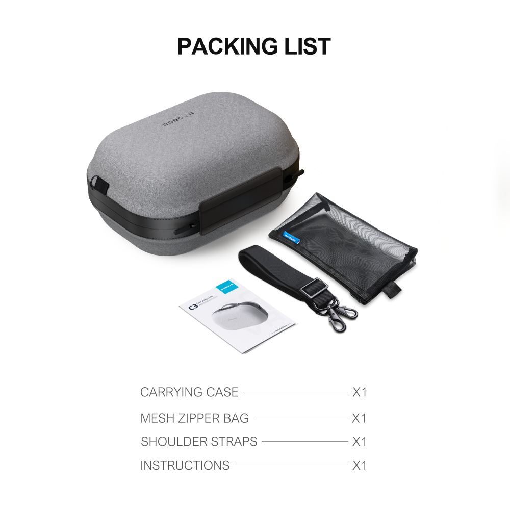 BOBOVR C3 Carrying Case,Three Versatile Modes, Compatible with Meta Quest 3