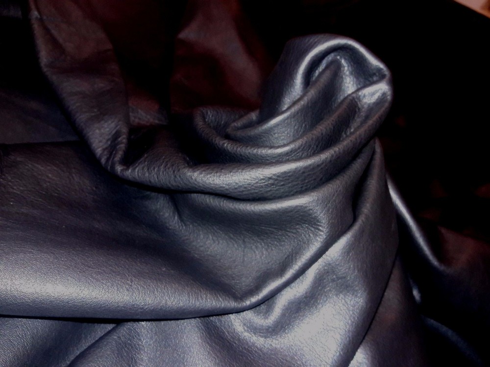 COWHIDE GENUINE LEATHER AMERICAN HIDE BLACK DIFFERENT SIZES