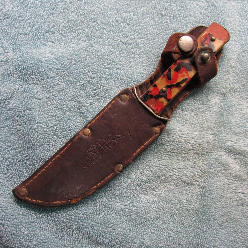 Unbranded Fixed Blade W. Spear Brand Sheath