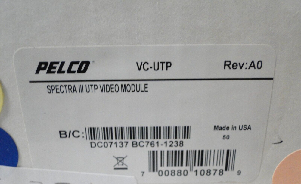 Pelco VC-UTP Spectra III UTP Video Module