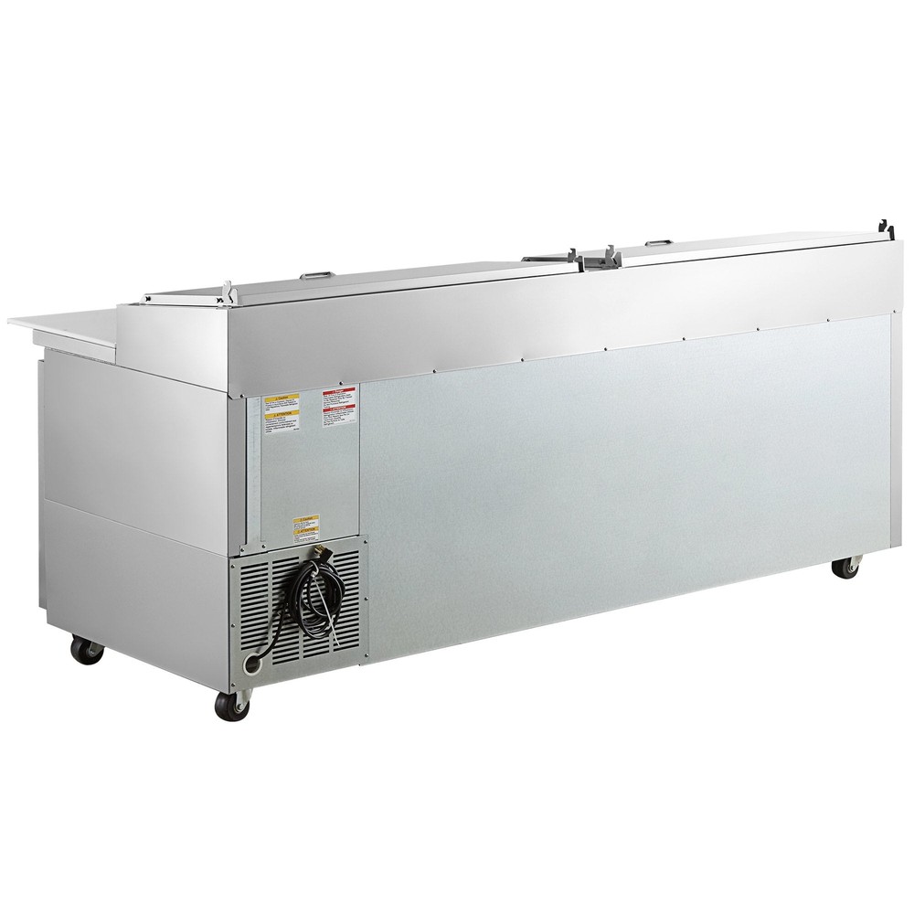 Beverage-Air 93" Three Door Refrigerated Pizza Prep Table