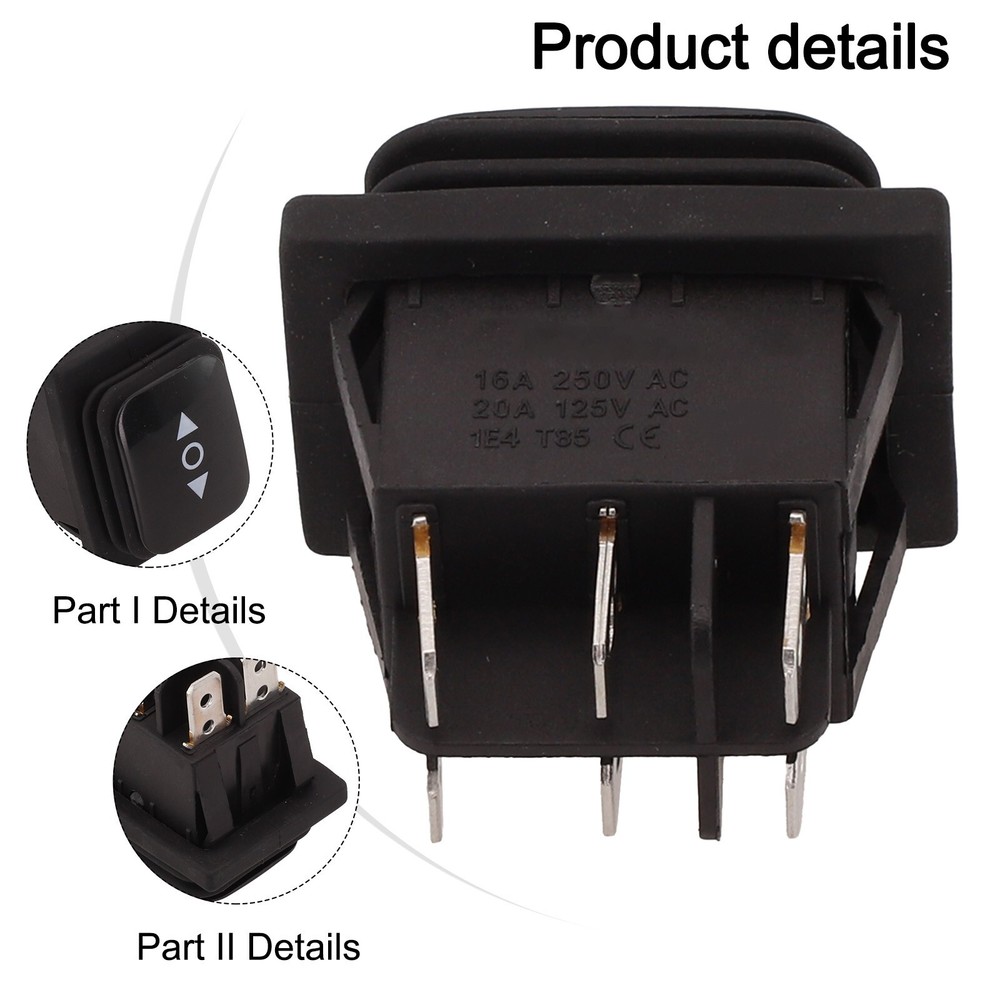 For DIY Electronics Momentary Polarity Reverse Switch Spring Back To Center