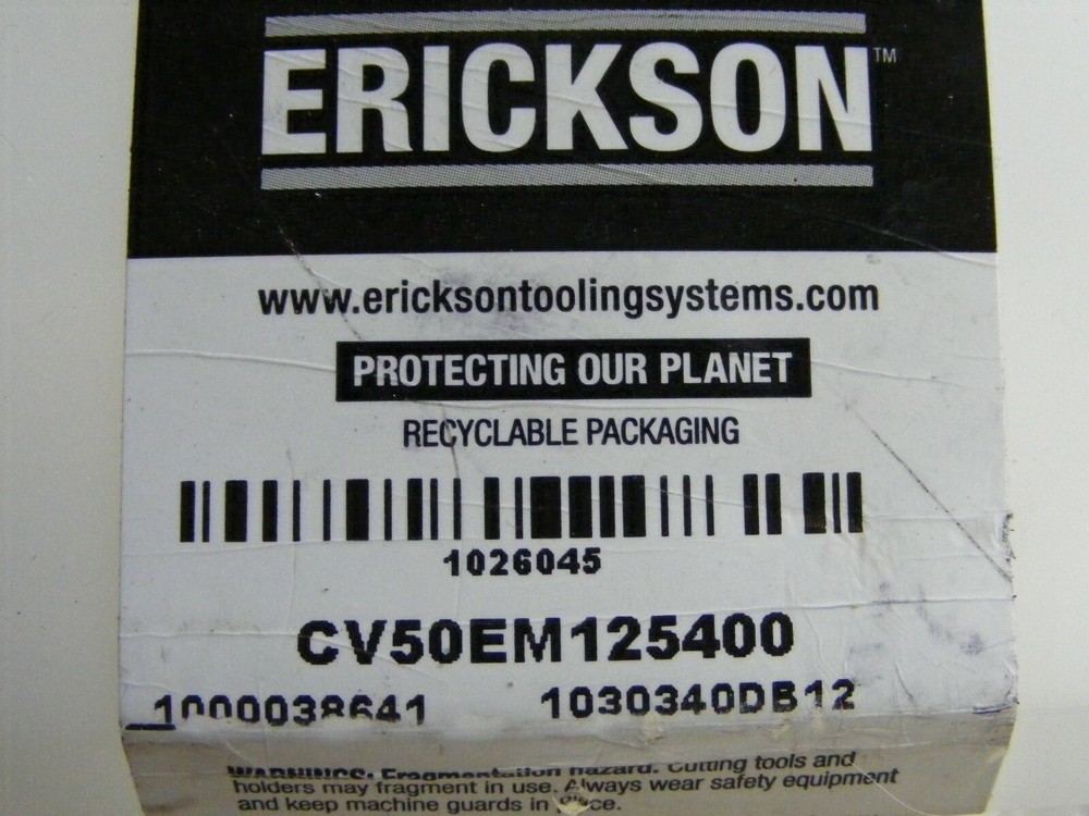 Erickson CV50EM125400 EndMill Adapter (Txmx)