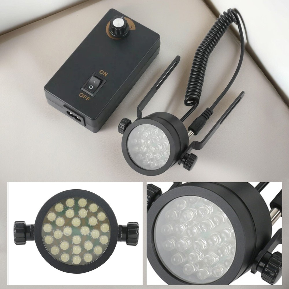 28LED Adjustable Angle Brightness Stereo Microscope Oblique Light Source 90-24o8
