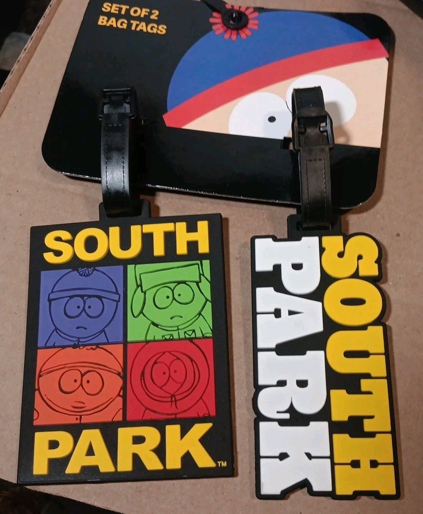 SOUTH PARK LUGGAGE TAGS - NWT