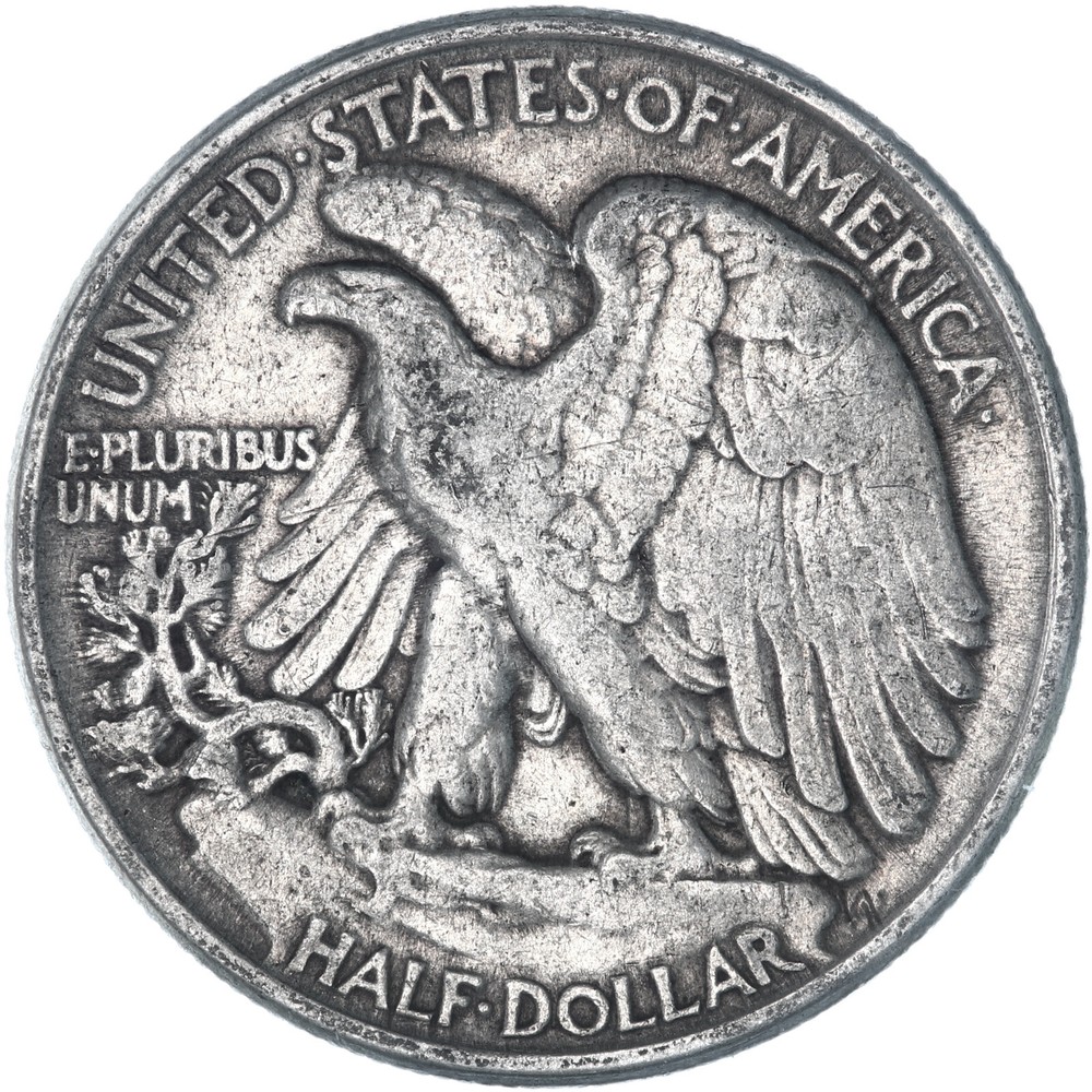 1945 (P) Walking Liberty Half Dollar 90% Silver Very Fine VF
