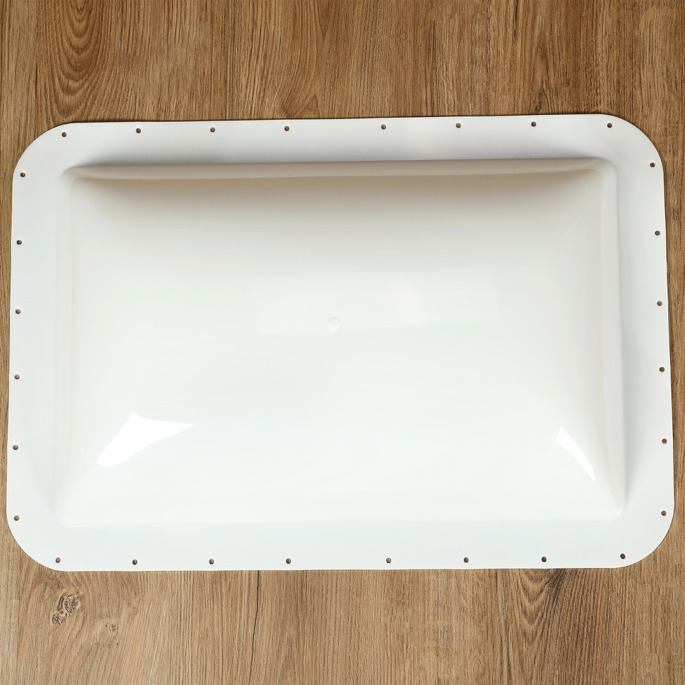 Plastic White RV Roof Skylight Cover For Camper Skylight Food Truck Skylight