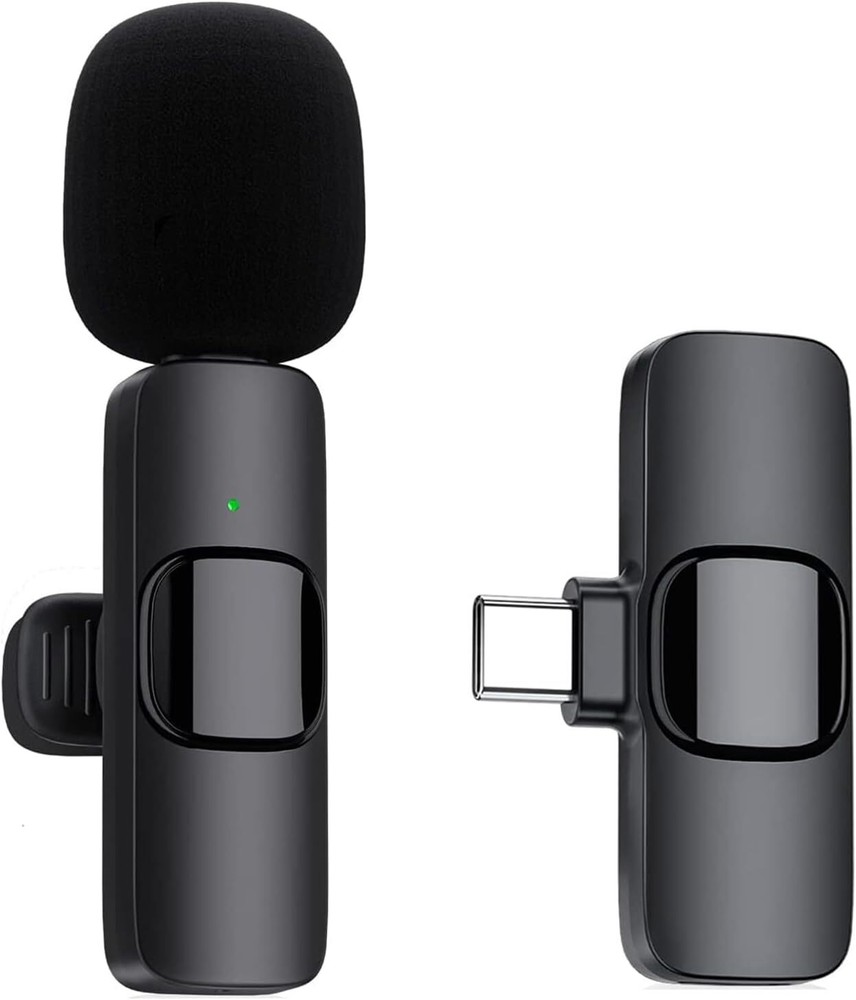 Lavalier Microphone Wireless Audio Video Recording Mini Mic For Android / iPhone