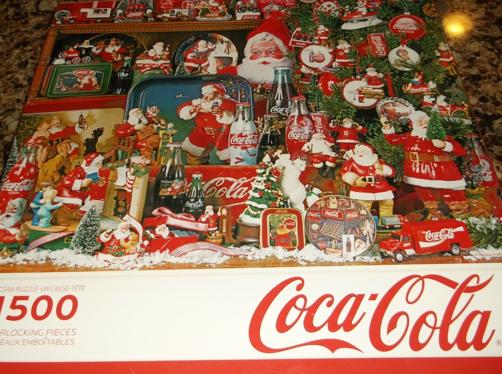 COCA-COLA CHRISTMAS 1500 PIECE SPRINGBOK INTERLOCKING JIGSAW PUZZLE 2013 COKE