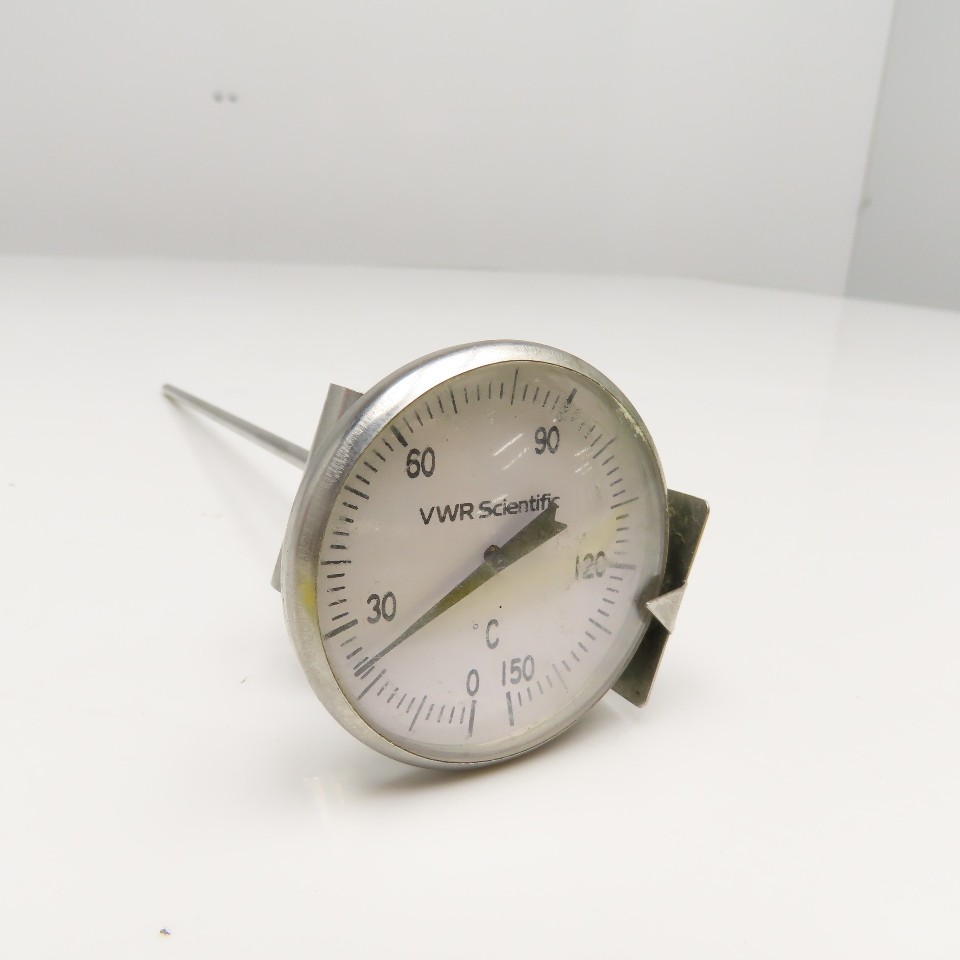 VWR Scientific 0-150°C Laboratory Dial Thermometer W/ Pointer Indicator