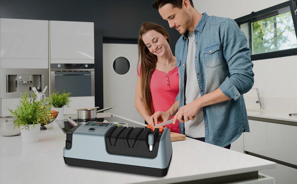 Electric Knife Sharpener Professional Kitchen Sharpening Stone Grinder knives