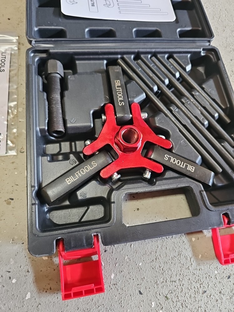 BILITOOLS Harmonic Balancer Puller Tool 91387 Adjustable 3-Jaw Puller