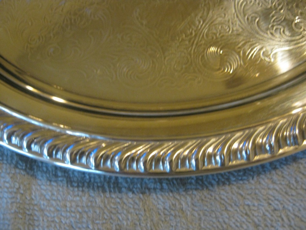 WM Rogers 10 1/4" Silverplate Serving Tray (MW-61-4)