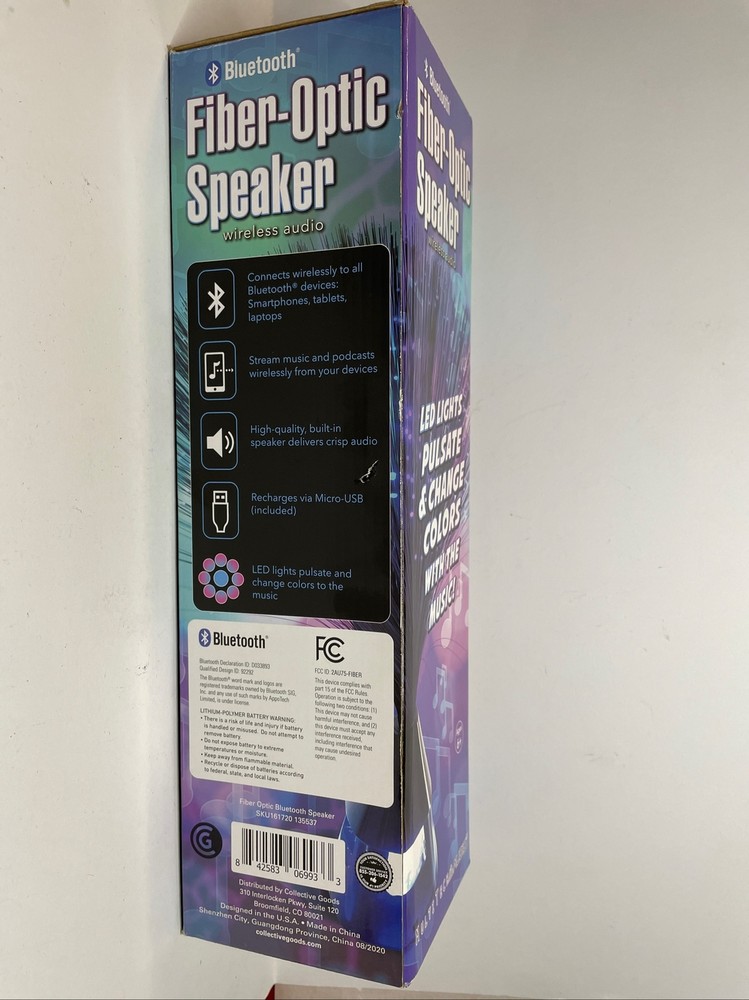 Fiber Optic Bluetooth Wireless Speaker Multitech Audio