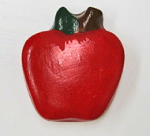 Red Apple magnet  3 x 3.5"