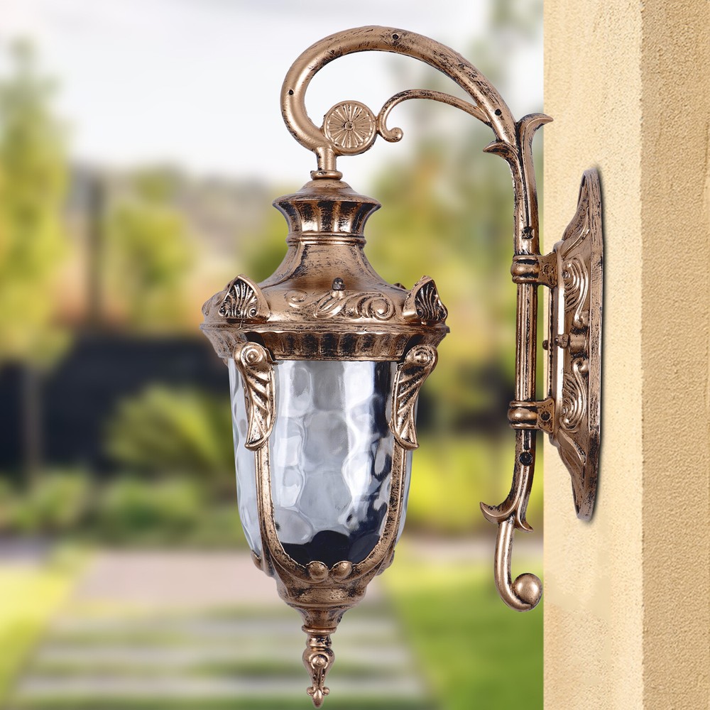 Retro Wall Lamp Outdoor Garden Lighting Lantern Fixture Sconce Wall Light E26