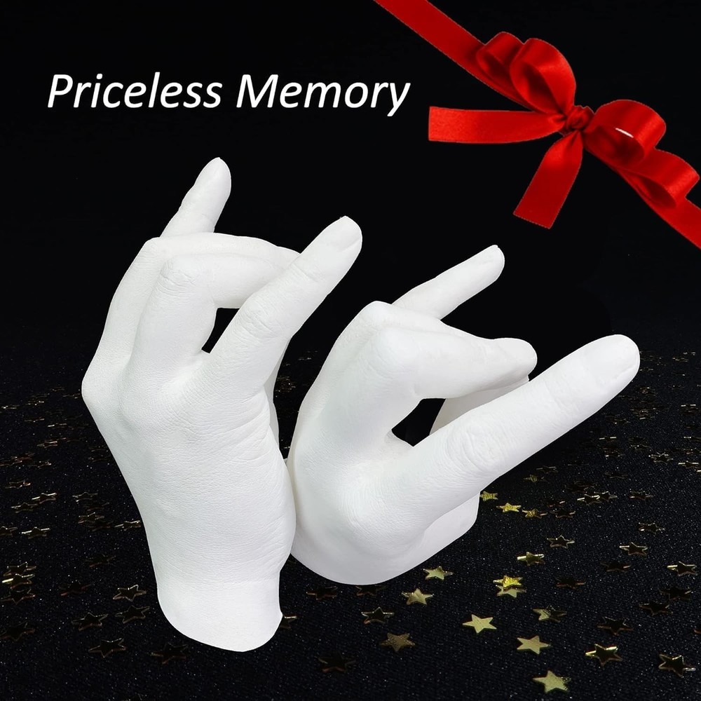 Hand Casting Kit Couples & Keepsake Hand Mold kit Couples for Holiday Activit...