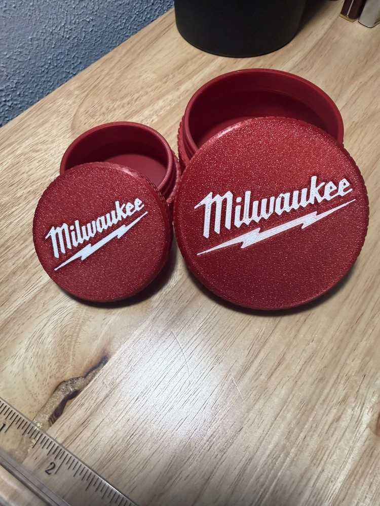 Milwaukee Container Combo Set – Threaded Screw & Parts Storage Box 3D Printed