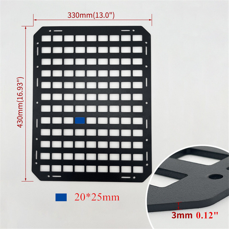 1X Universal Auto Car Seat Back Gun Rack Display Storage Tactical MOLLE Panel