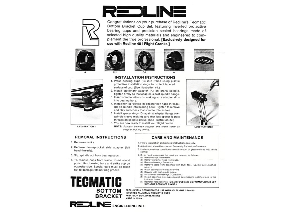 REDLINE Techmatic USA BB Set Silver