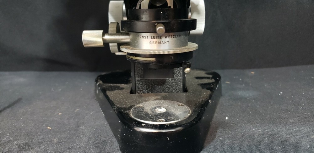 Ernst Leitz Wetzlar Laboratory Microscope Germany W/ Duel bar Teaching Head