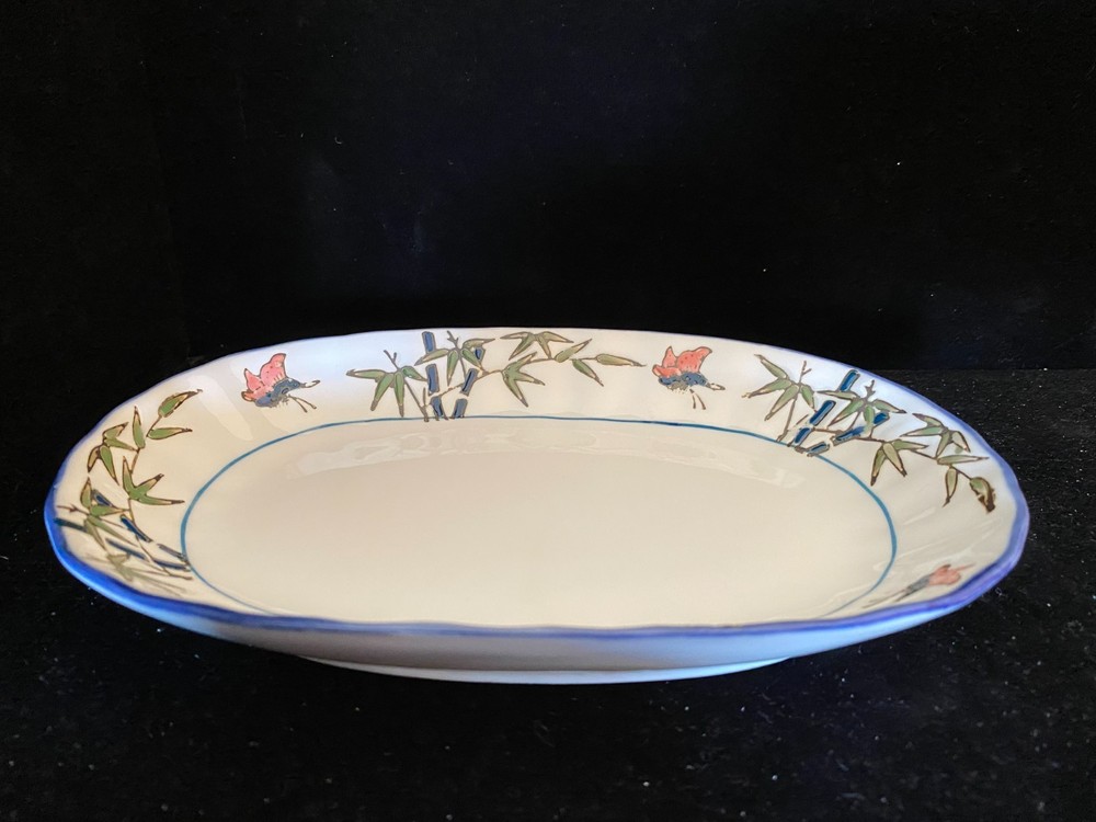 Vintage Blue Moon 8" Serving Tray- Nice!