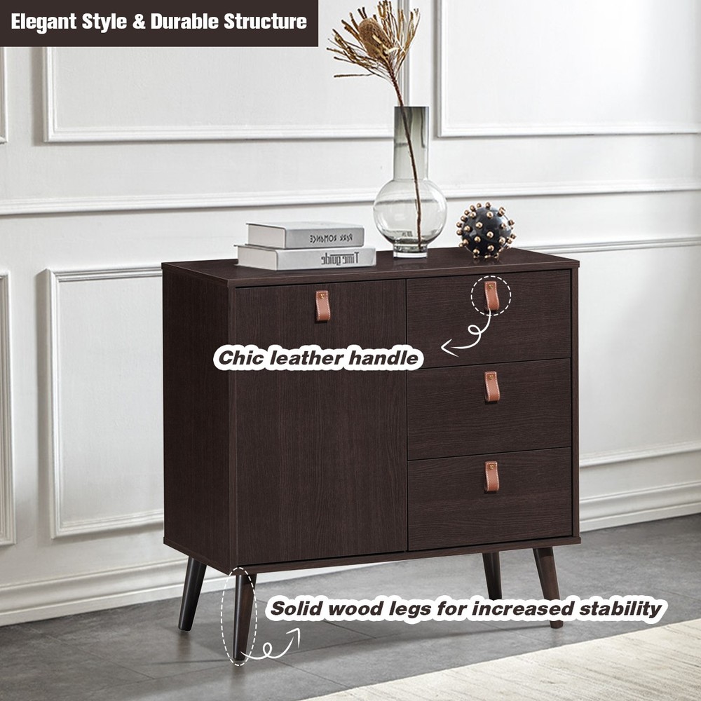 3-Drawer Sideboard Storage Display Cabinet Entryway Console Table Buffet Table