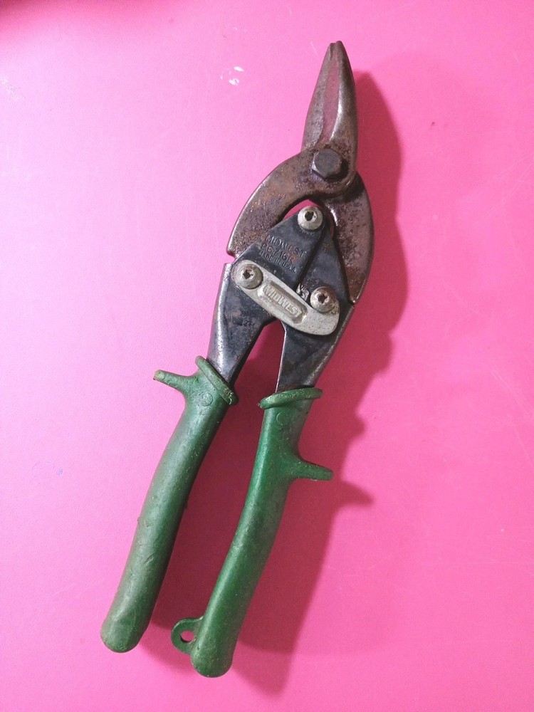 Midwest USA Sheet Metal Regular Right Cut Aviation Compound Leverage Snips Tool