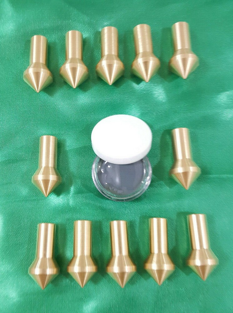 Gunsmith Tools -12 Brass Muzzle Laps - Rifle Or Pistol Crowning+Lapping Compound