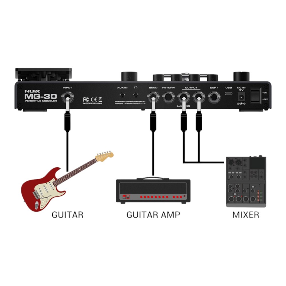 NUX MG-30 Multi Effect Guitar Amp Modeler
