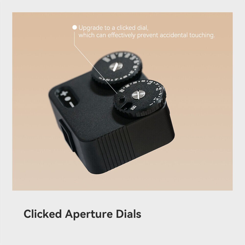 Silver TTArtisan Electronic Mini Camera Light Meter Photometer Set-top 2 Dials