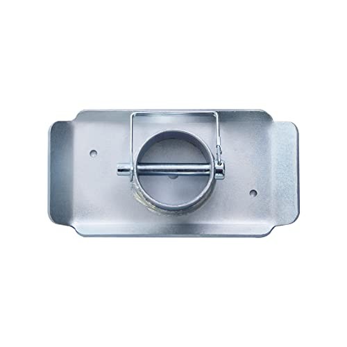 5000lbs Trailer Jack Foot Plate with Pin Base, Silver