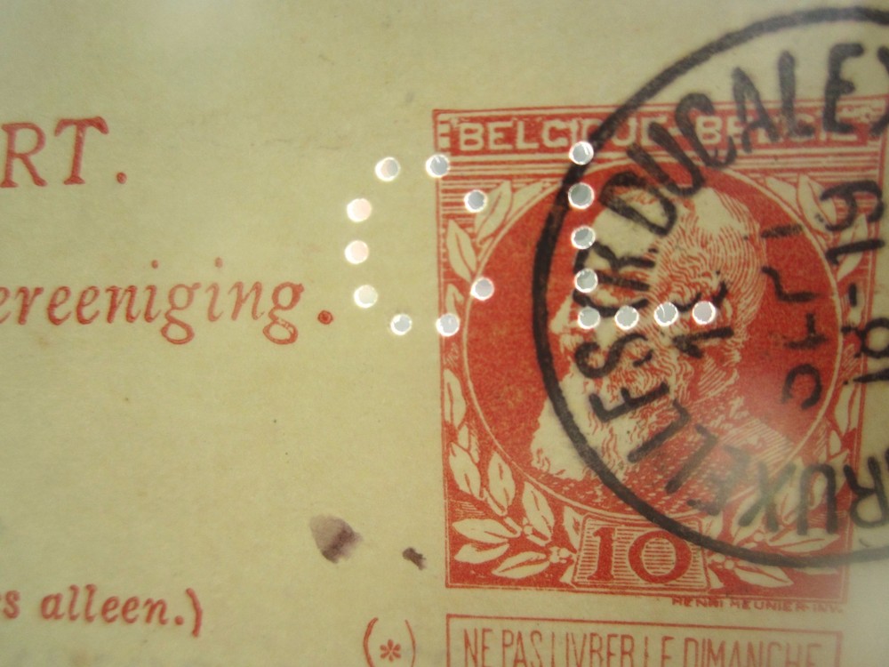 1908 BELGIUM CARD