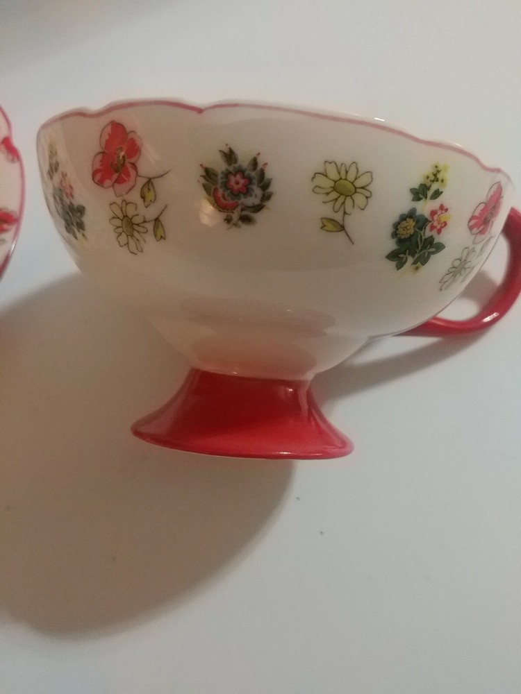 Grace's Teaware Ceramic FLORAL Cup & Saucer