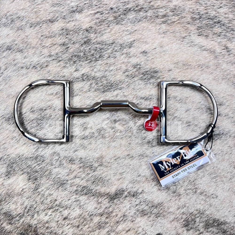 5" Myler Low Ported D Ring w/ Hooks