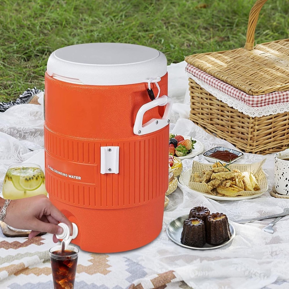 5 PCS White Push Button Water Spigot Replacement for Igloo 2-10 Gallon Cooler