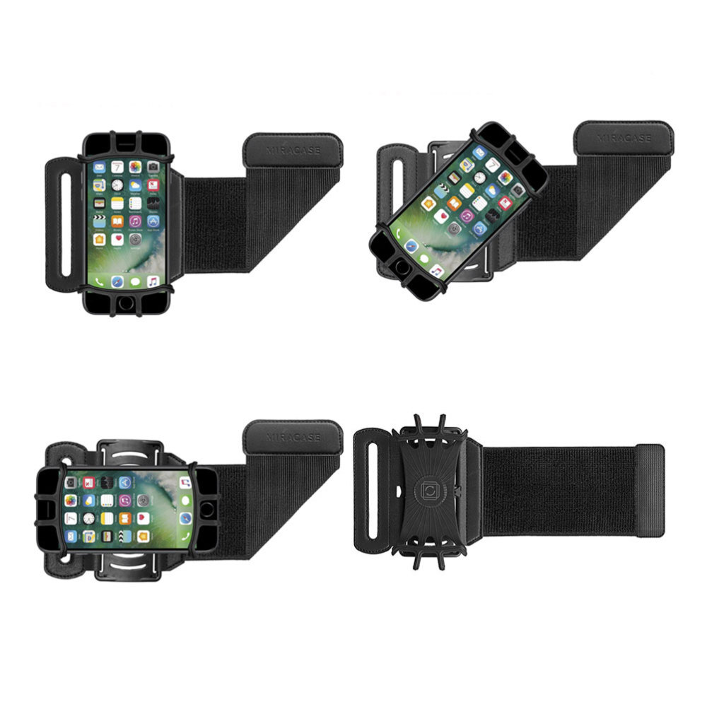Wrist Phone Holder Mount Rotatable Strap Cell Wristlet Running