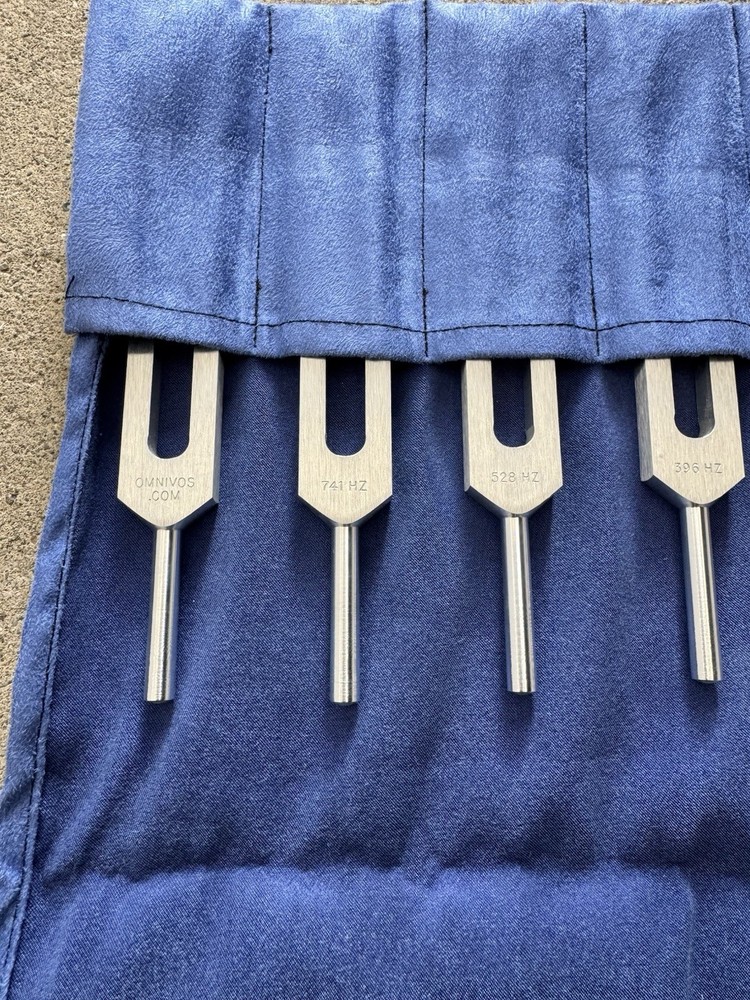 Omnivos 9 Sacred Solfeggio Tuning Fork Set