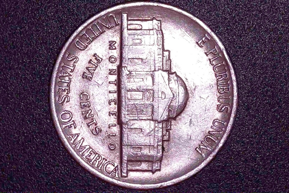 1985 - D 5C Jefferson Nickel w/ Solid Strikes & Specific Errors" & DBL