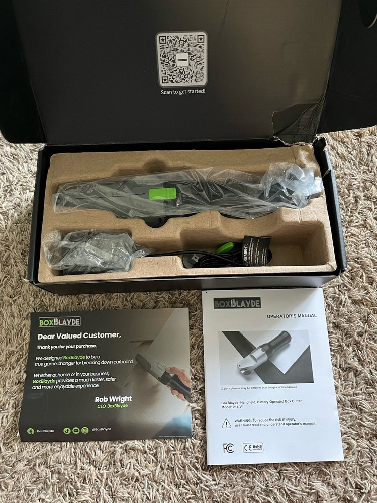 Box Blayde Cordless Electric Box Cutter