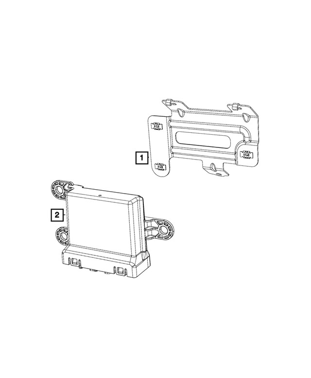 Genuine Mopar Module Bracket 68340142aa