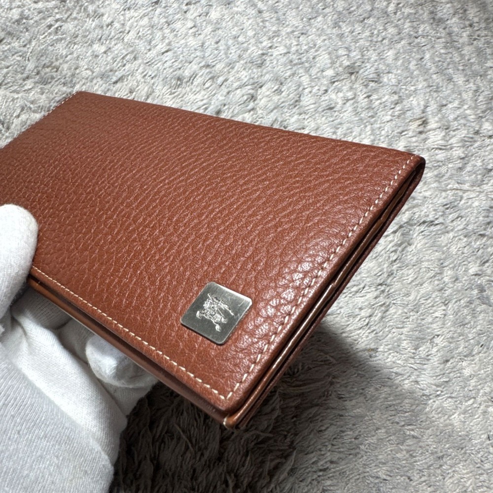 BURBERRY Long Wallet Leather Brown Inside Nova Check