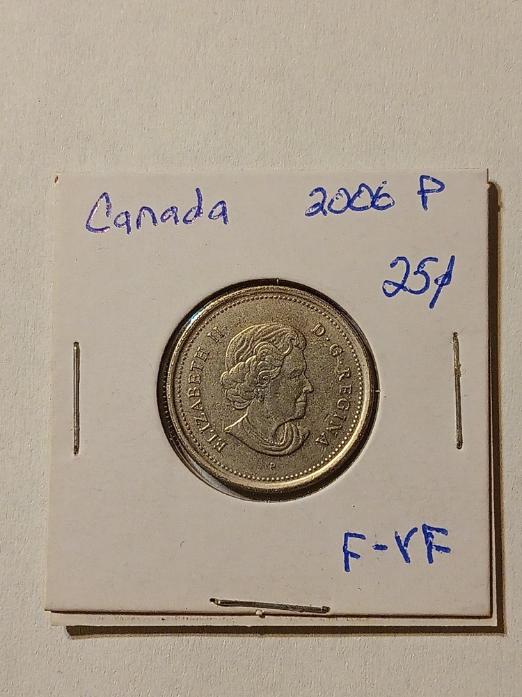 CANADA QUARTER 2006-P F-VF NICE COIN!