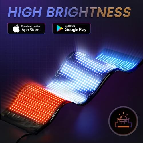 2PCS Synchronized Devil Eyes Light, 15''x4'' Full Color Big Eye Flex 2PCS-CAR