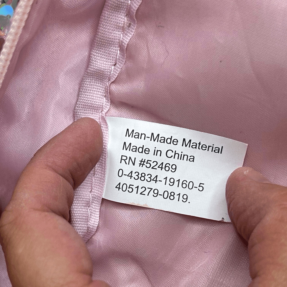 Pink Sequined Furry Mini Backpack