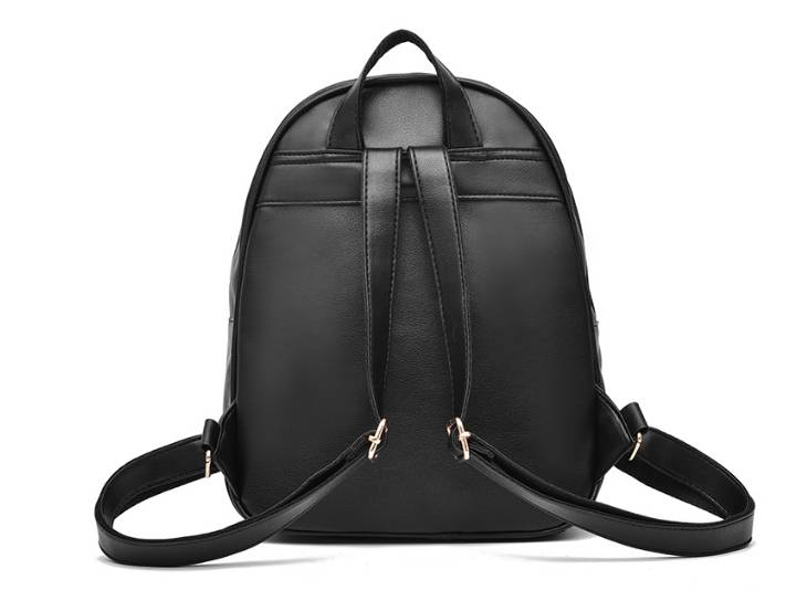 Black small back pack purse for women